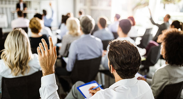 People attending a workshop