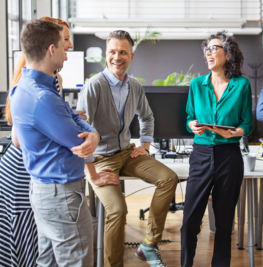 Group of people laughing