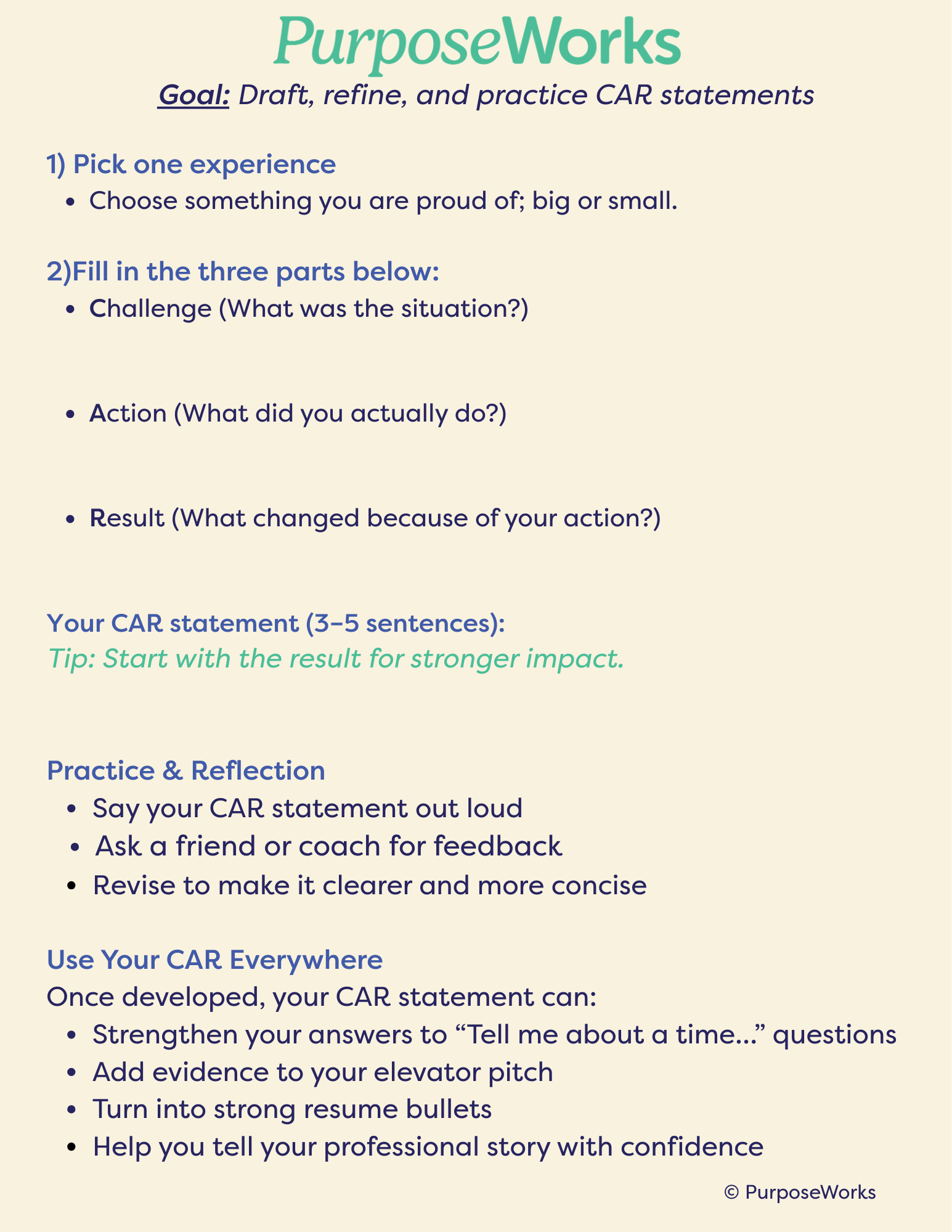 CAR Statement-3